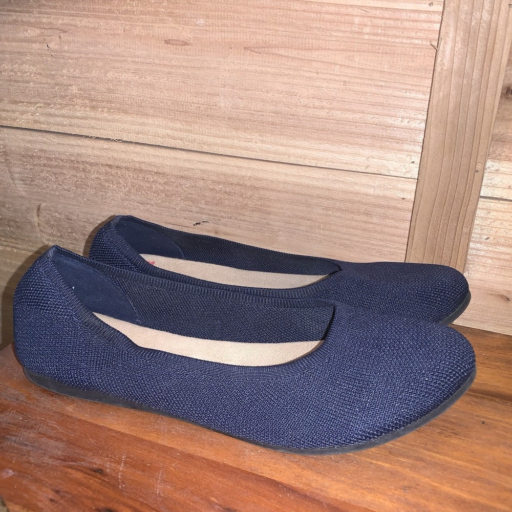 Jellypop Memory Foam Comfort Flats Blue Slip-On Shoes Women's Size 9.5M EUC - Picture 3 of 8